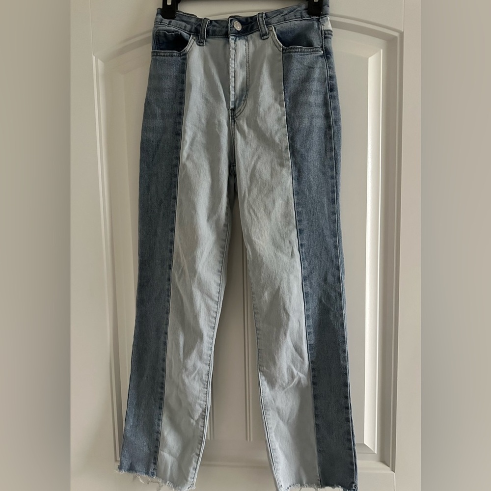Almost Famous Two-Tone Bootcut Jeans